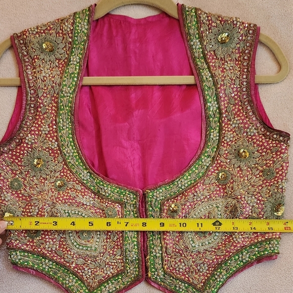 Stunning Vintage Beaded Boho Chic Festival Vest - Picture 11 of 12